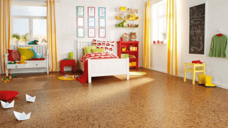 کفپوش های چوب پنبه ای برای اتاق کودک