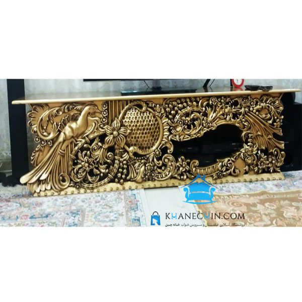 میز تلویزیون چوبی کد 101 طرح 2021