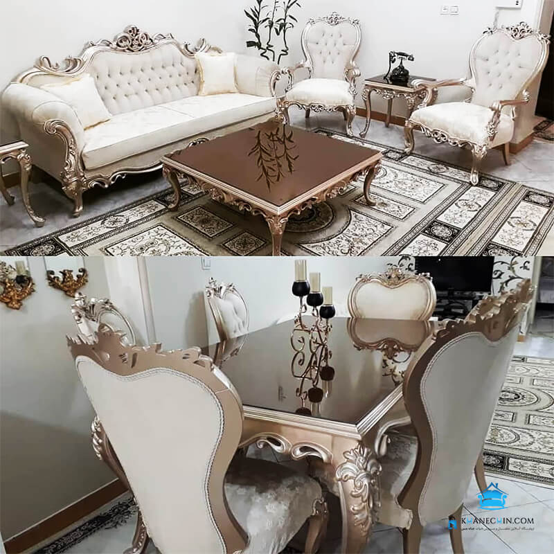 غذاخوری و مبل کلایسک مدل افسون غذاخوری و مبل کلایسک مدل افسون