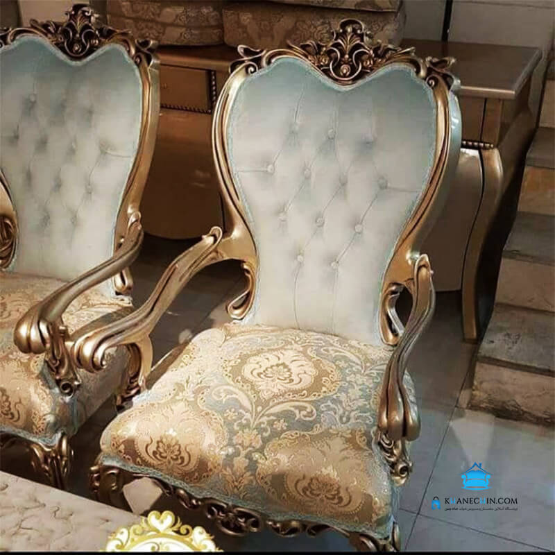 مبل کلاسیک تک نفره مدل افسون مبل کلاسیک تک نفره مدل افسون