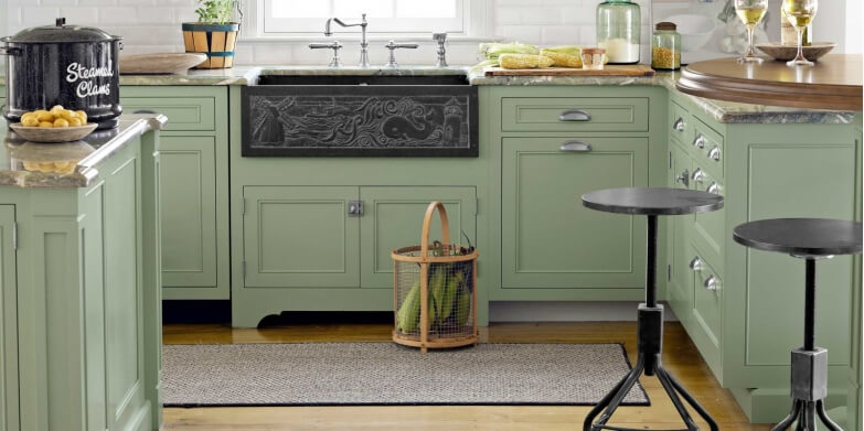 رنگ کابینت Breakfast Room Green
