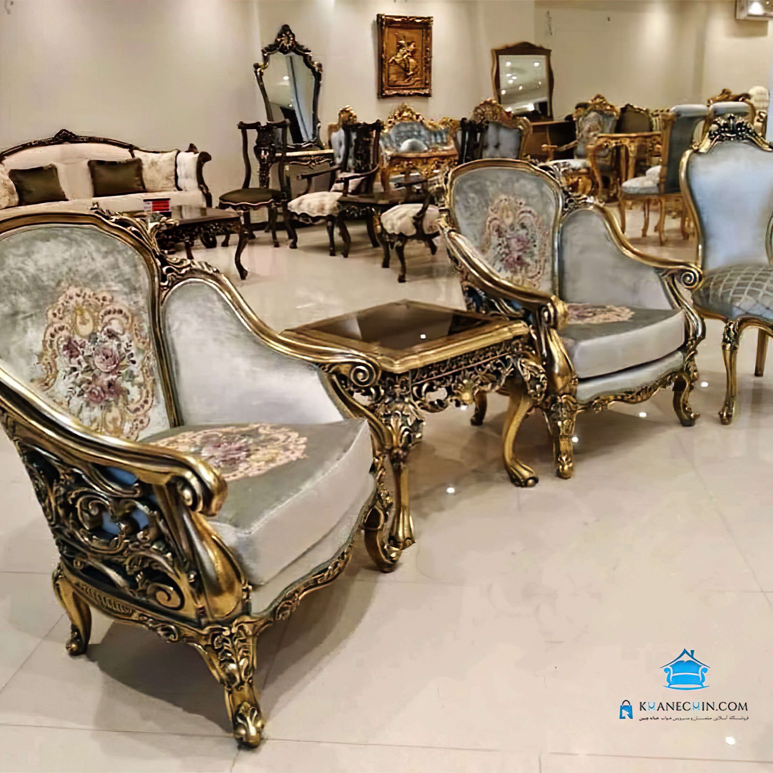 مبل کلاسیک مدل مونالیزا خرچنگی تلفیقی مبل کلاسیک مدل مونالیزا خرچنگی تلفیقی