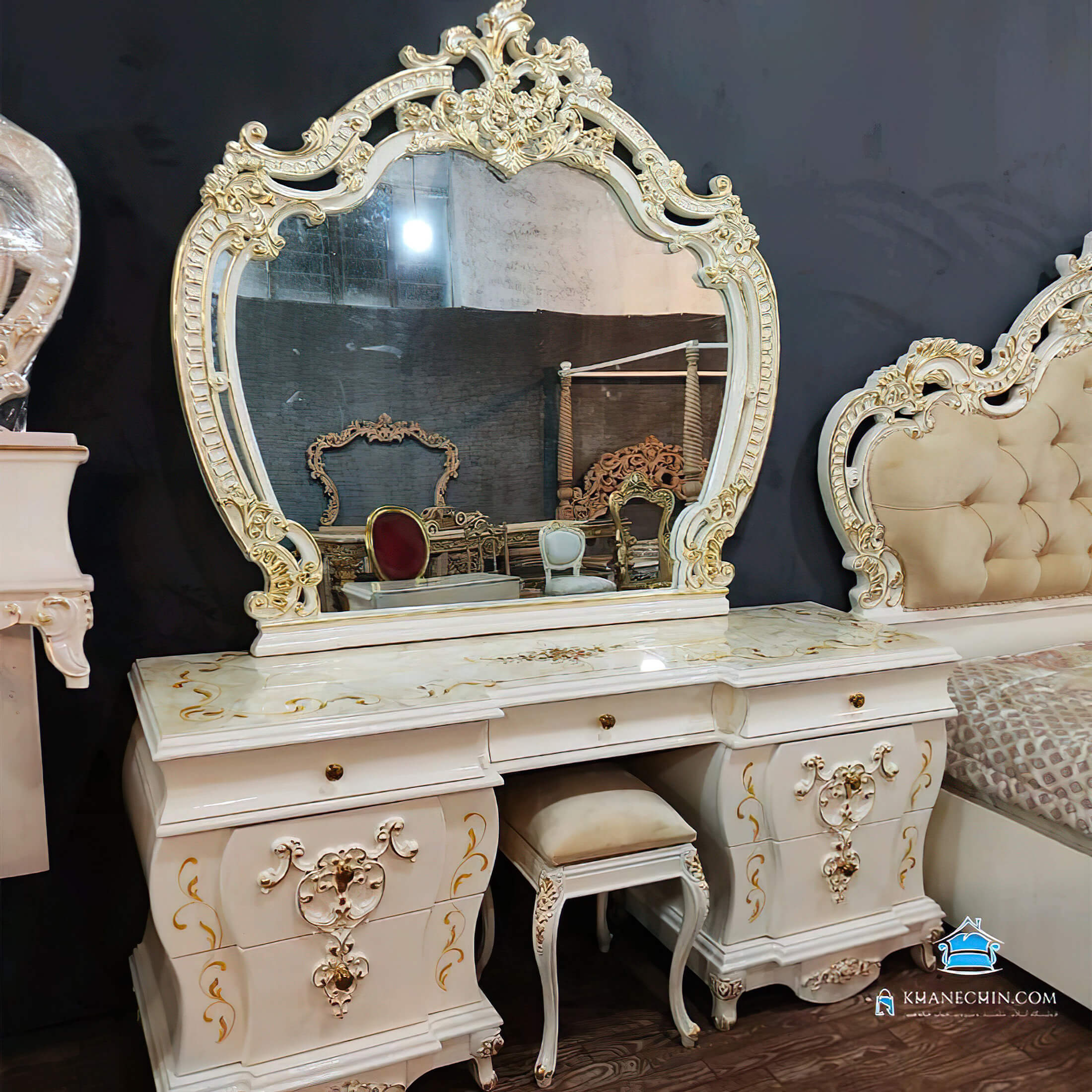 سرویس خواب چوبی کویین e.y.d32 سرویس خواب چوبی کویین e.y.d32