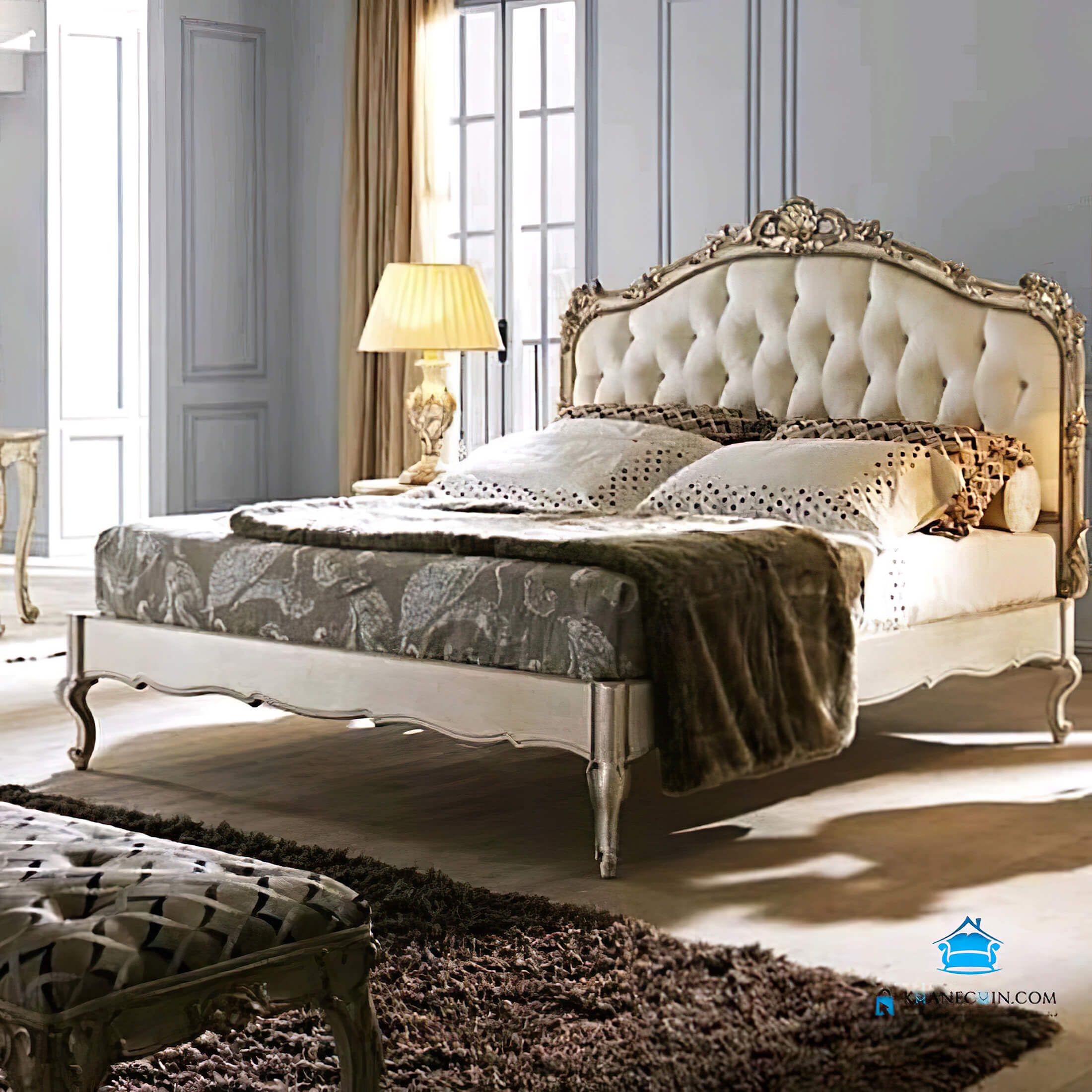 سرویس خواب چوبی کویین e.y.d42 سرویس خواب چوبی کویین e.y.d42